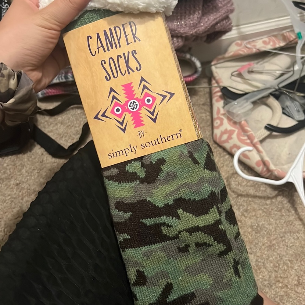 Camo camper socks